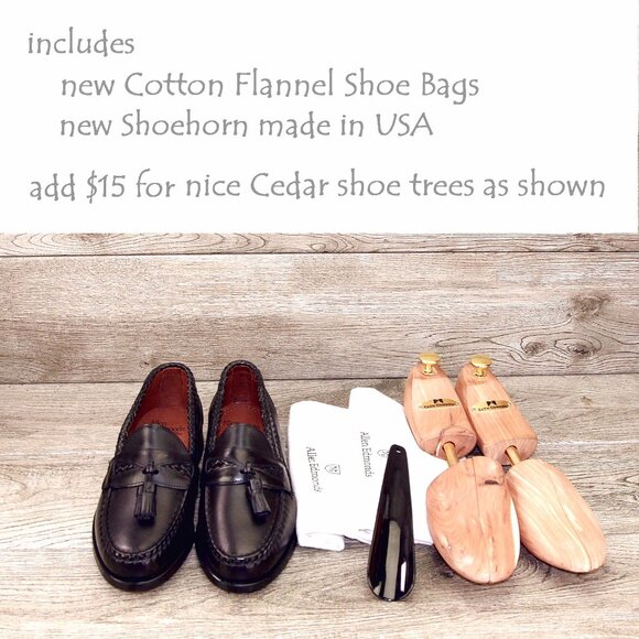 * NIB * $295 Allen Edmonds MAXFIELD Loafer 7 D Black * add $15 new Cedar Trees main image 13